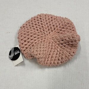 Cozy Knit Blush Beret